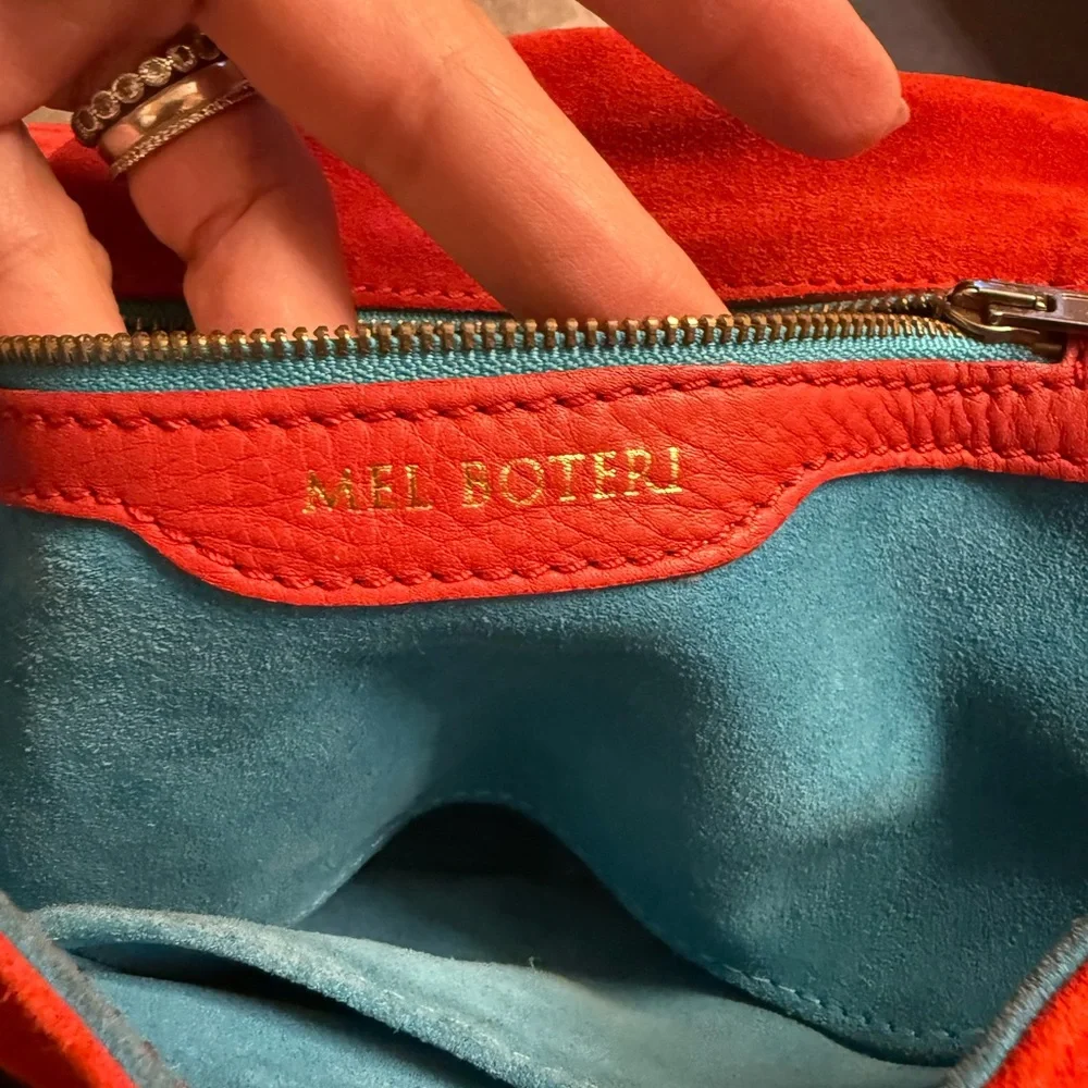 Chic Red Bow suede Women's Shoulder Bag - Picture 6 of 15